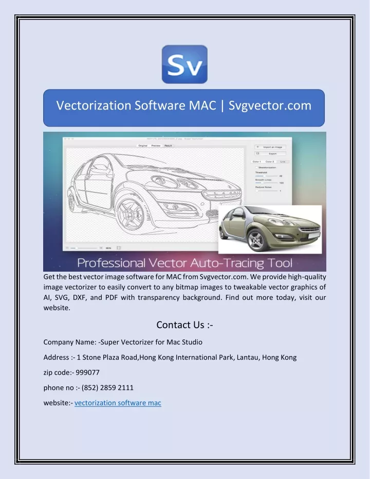 vectorization software mac svgvector com