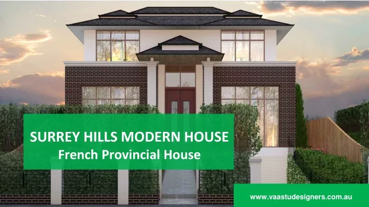 surrey hills modern house french provincial house