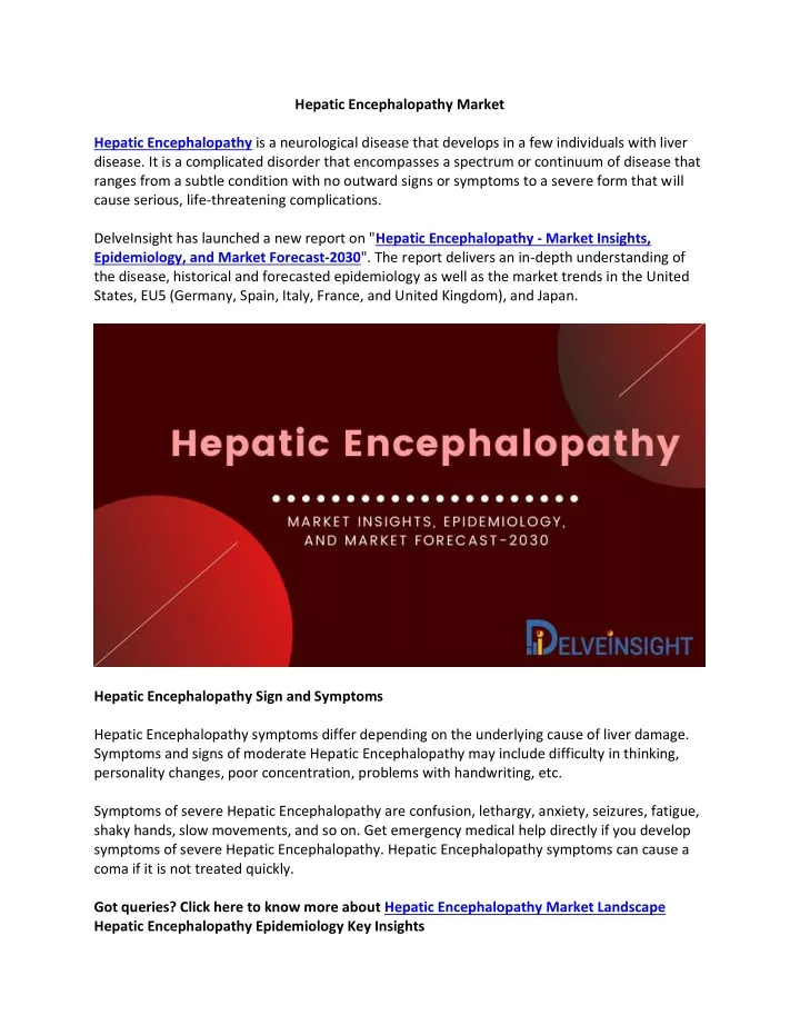 hepatic encephalopathy market