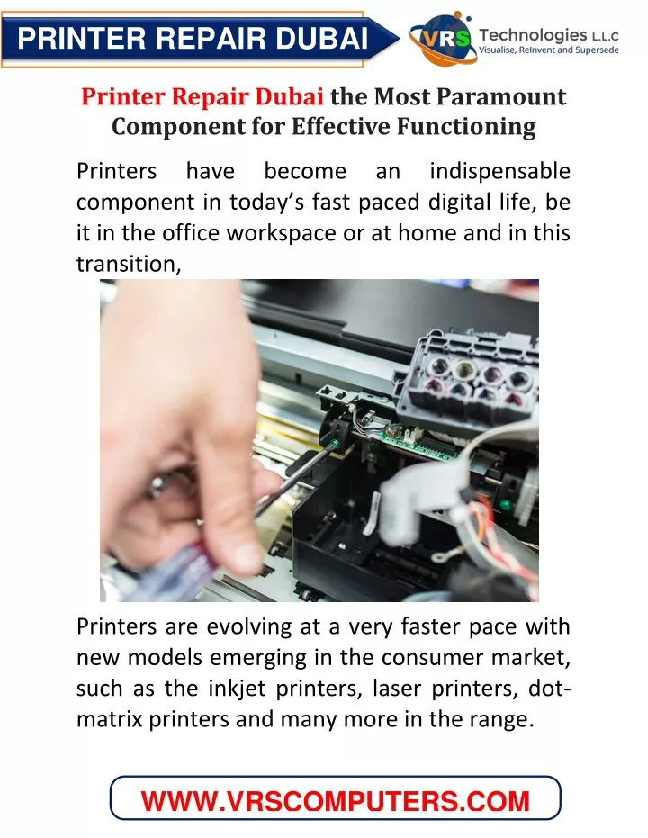 printer repair dubai