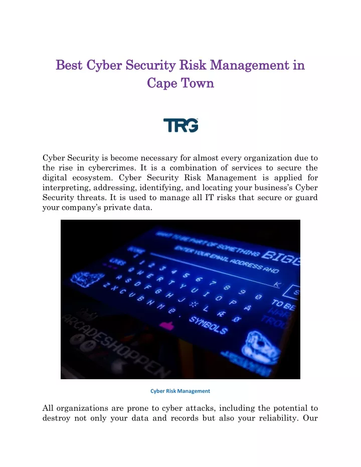 Ppt Best Cyber Security Risk Management In Cape Town Powerpoint Presentation Id10694926 