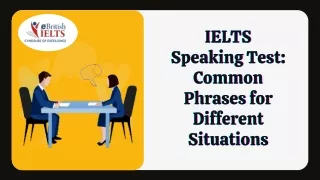 IELTS Speaking Test Common Phrases for Different Situations