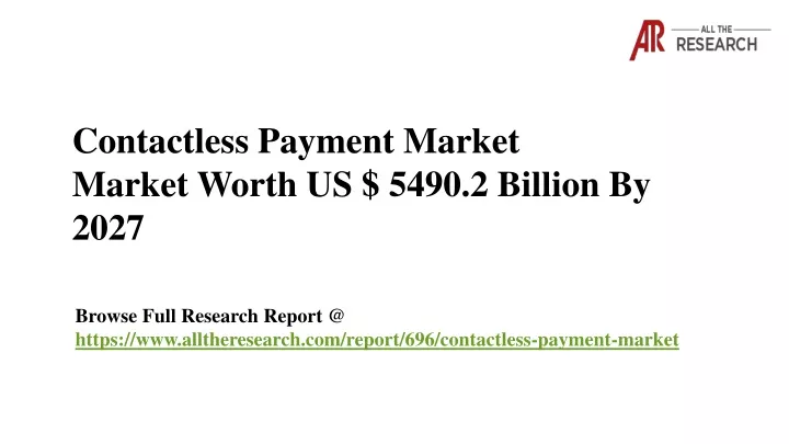 contactless payment market market worth us 5490