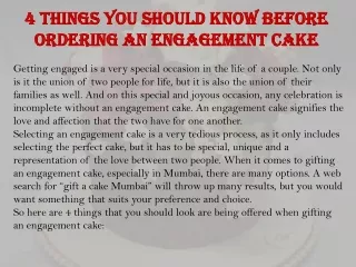 4 things you should know before ordering an engagement cake