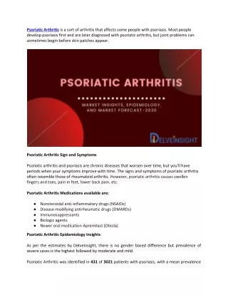 psoriatic arthritis is a sort of arthritis that