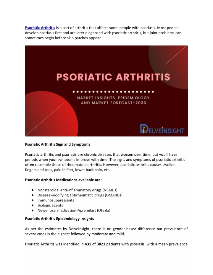 psoriatic arthritis is a sort of arthritis that