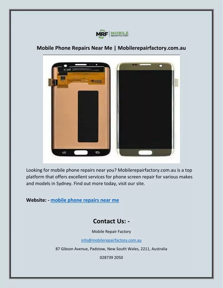 mobile phone repairs near me mobilerepairfactory