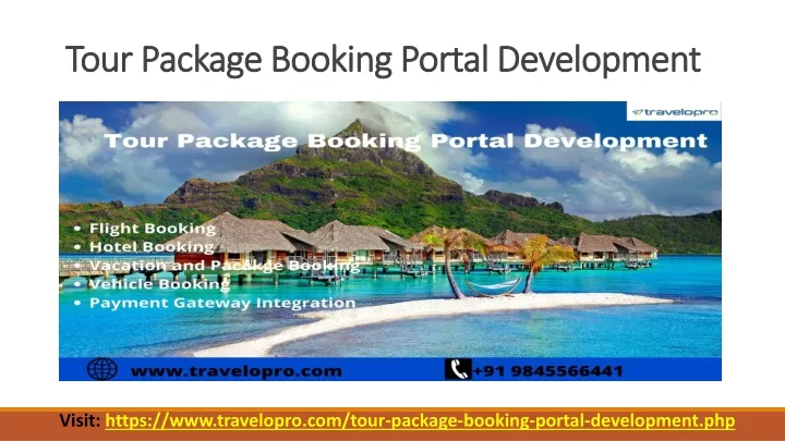 tour package booking portal development