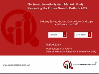 electronic security system market study