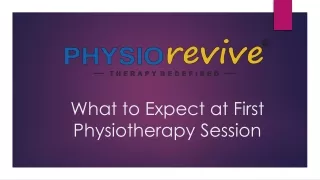 what to expect at first physiotherapy session