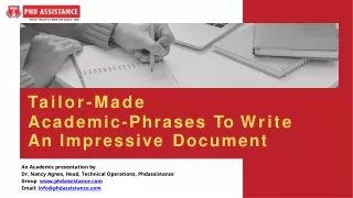 tailor made academic phrases to write