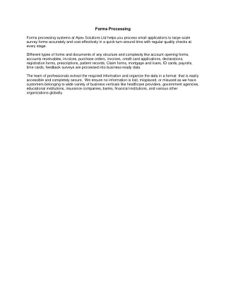forms processing