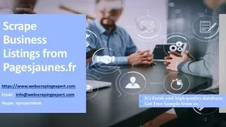 scrape business listings from pagesjaunes fr