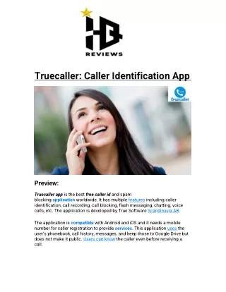 truecaller caller identification app
