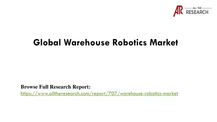 global warehouse robotics market