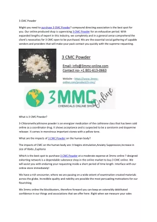 3cmc powder