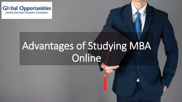 advantages of studying mba online