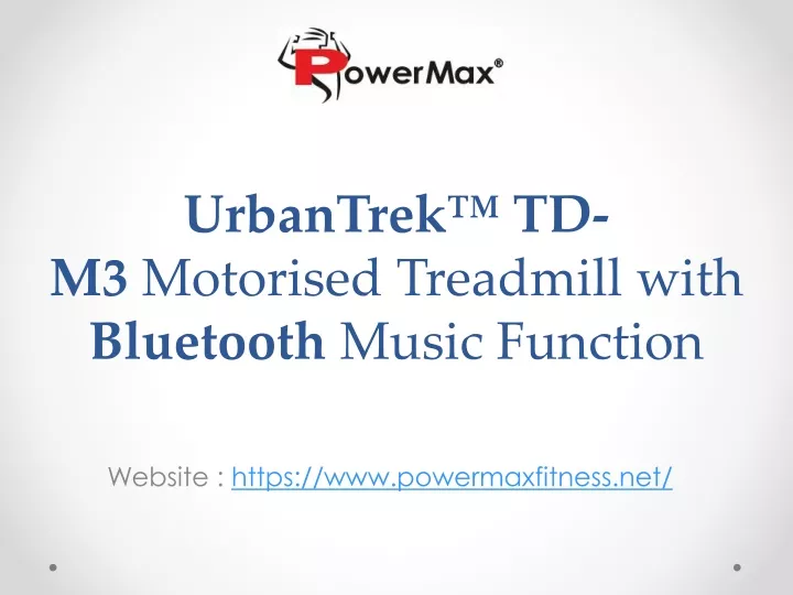 urbantrek td m3 motorised treadmill with bluetooth music function