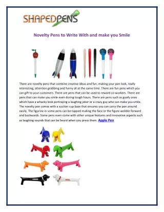 novelty pens to write with and make you smile