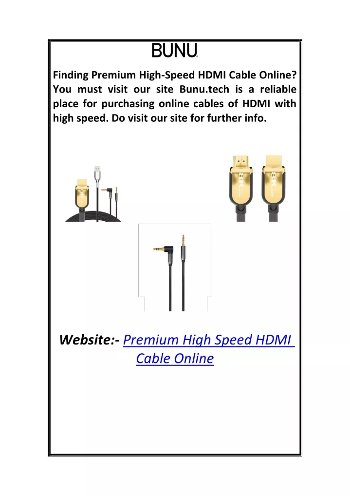 finding premium high speed hdmi cable online