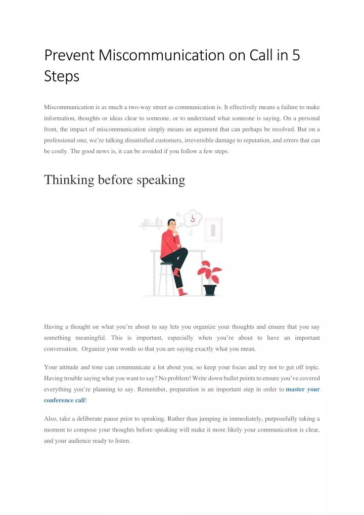 prevent miscommunication on call in 5 steps