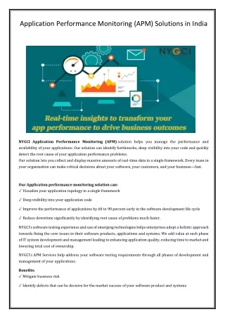 application performance monitoring apm solutions