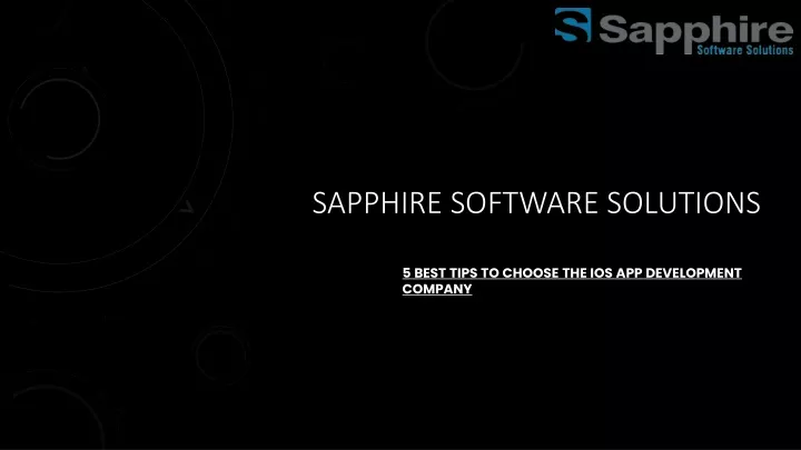 sapphire software solutions