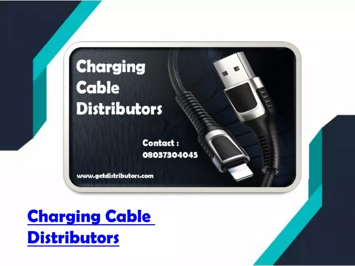 charging cable distributors