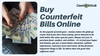 Buy Counterfeit Bills Online