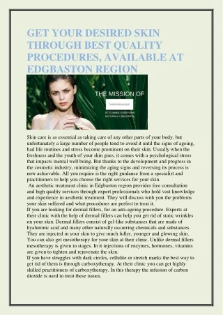 get your desired skin through best quality