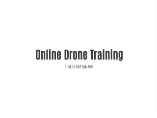 Online Drone Training - nationaldrones.com.au