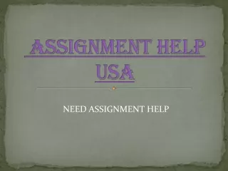 assignment help usa
