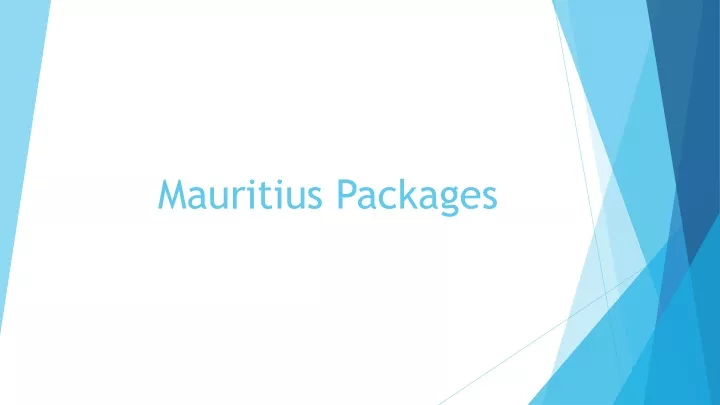 mauritius packages