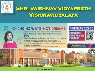 Top University in Madhya Pradesh - svvv