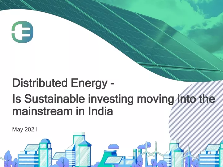 distributed energy is sustainable investing