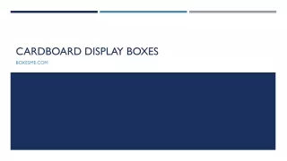 cardboard display boxes