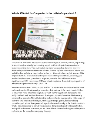 why is seo vital for companies in the midst