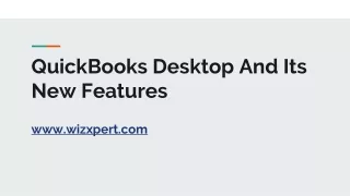 QuickBooks Desktop And Its New Features