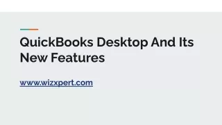 QuickBooks Desktop And Its New Features