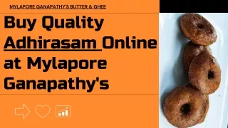 Mylapore Ganapathy's Butter & Ghee