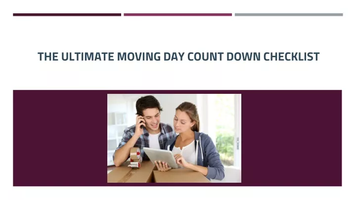 the ultimate moving day count down checklist