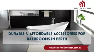 Stylish Vanities & Affordable Accessories for Bathrooms in Perth