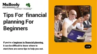 tips for financial planning for beginners