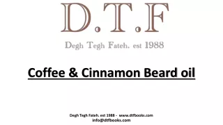 coffee cinnamon beard oil