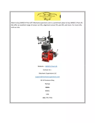 want to buy amgo 4 post lift mechanicsuperstore