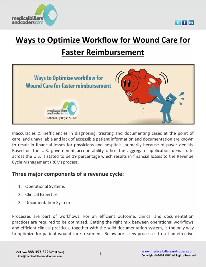 ways to optimize workflow for wound care