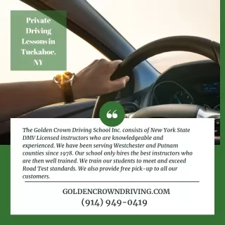 private driving lessons in tuckahoe ny