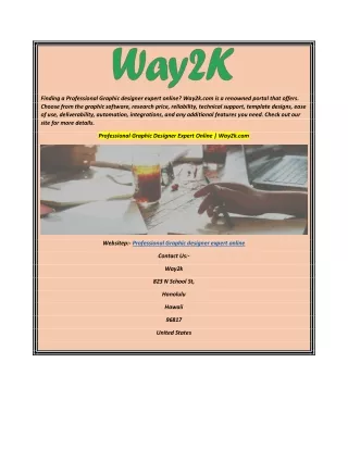 Professional Graphic Designer Expert Online  Way2k.com