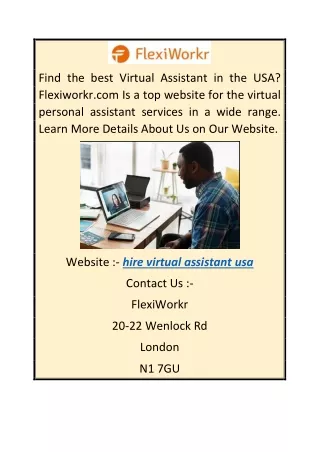 Hire Virtual Assistant USA  Flexiworkr.com