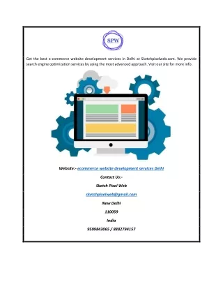 get the best e commerce website development